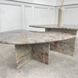 Table basse "Grain de café" en marbre, 1970