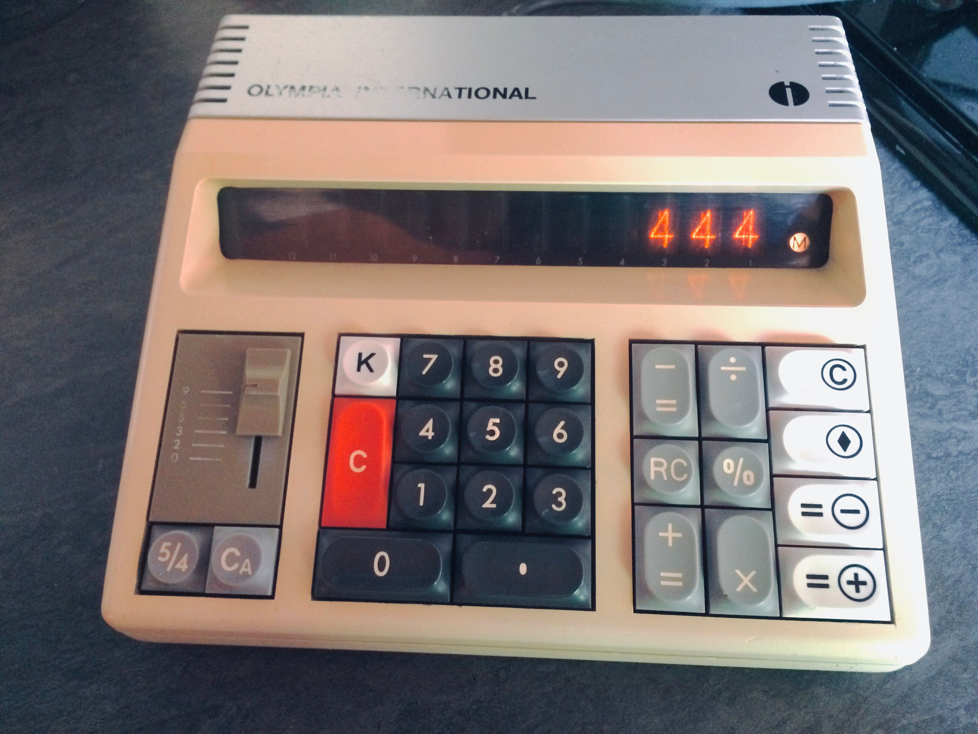 Vintage Olympia CD 401 calculator