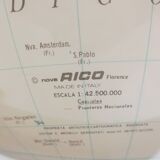 Illuminated terrestrial globe by Nova Rico Florence 1969