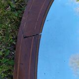 Beveled oval mirror 83x52cm