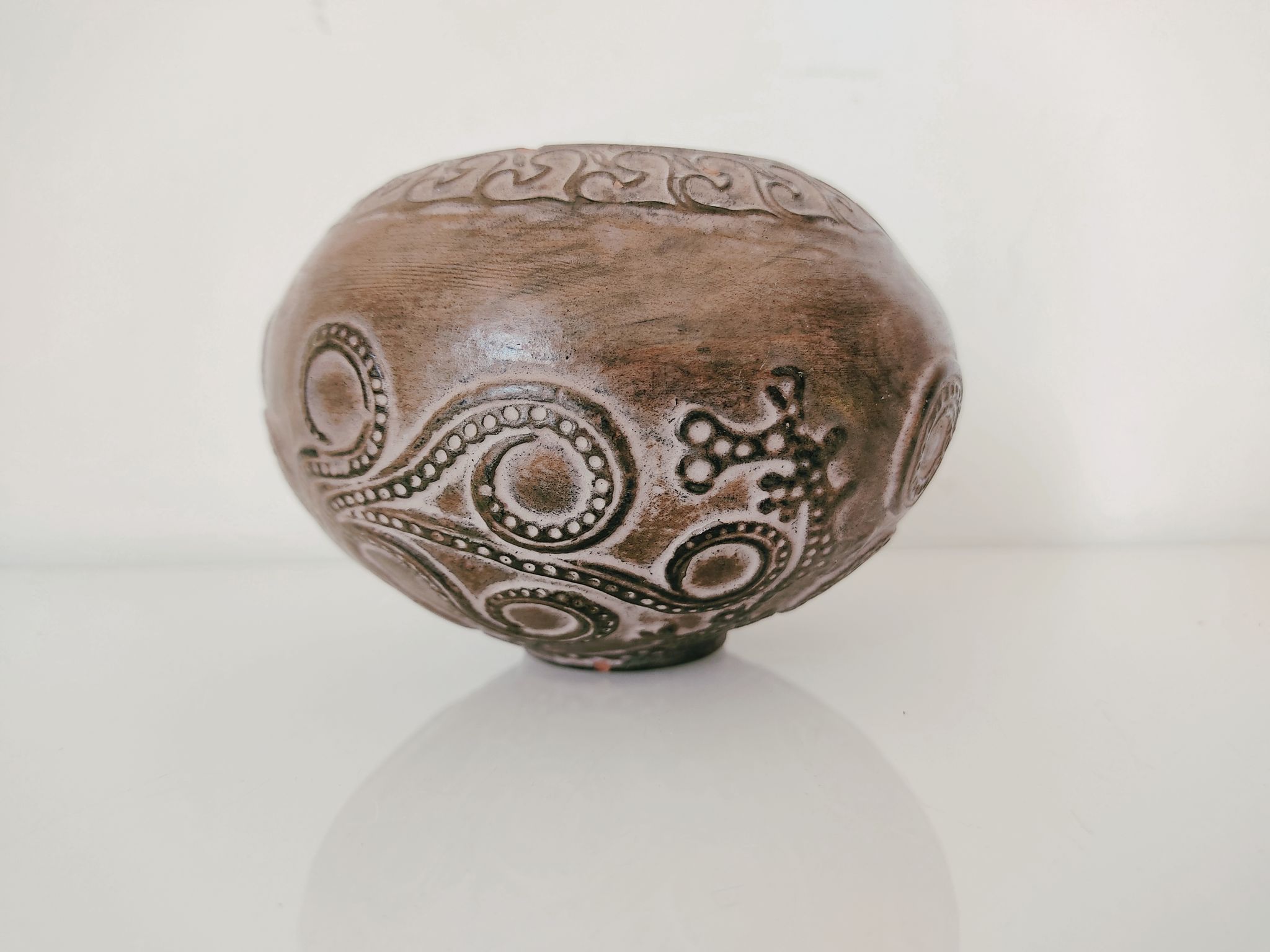 Greek terracotta octopus vase