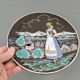 Ceramic Wall Plate by Arnold Wiig Factories (AWF) Norway 1950s