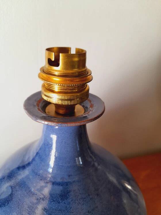 Ceramic lamp, signed 1960