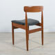 Mid-century teak dining chairs, 1960s, set of 4