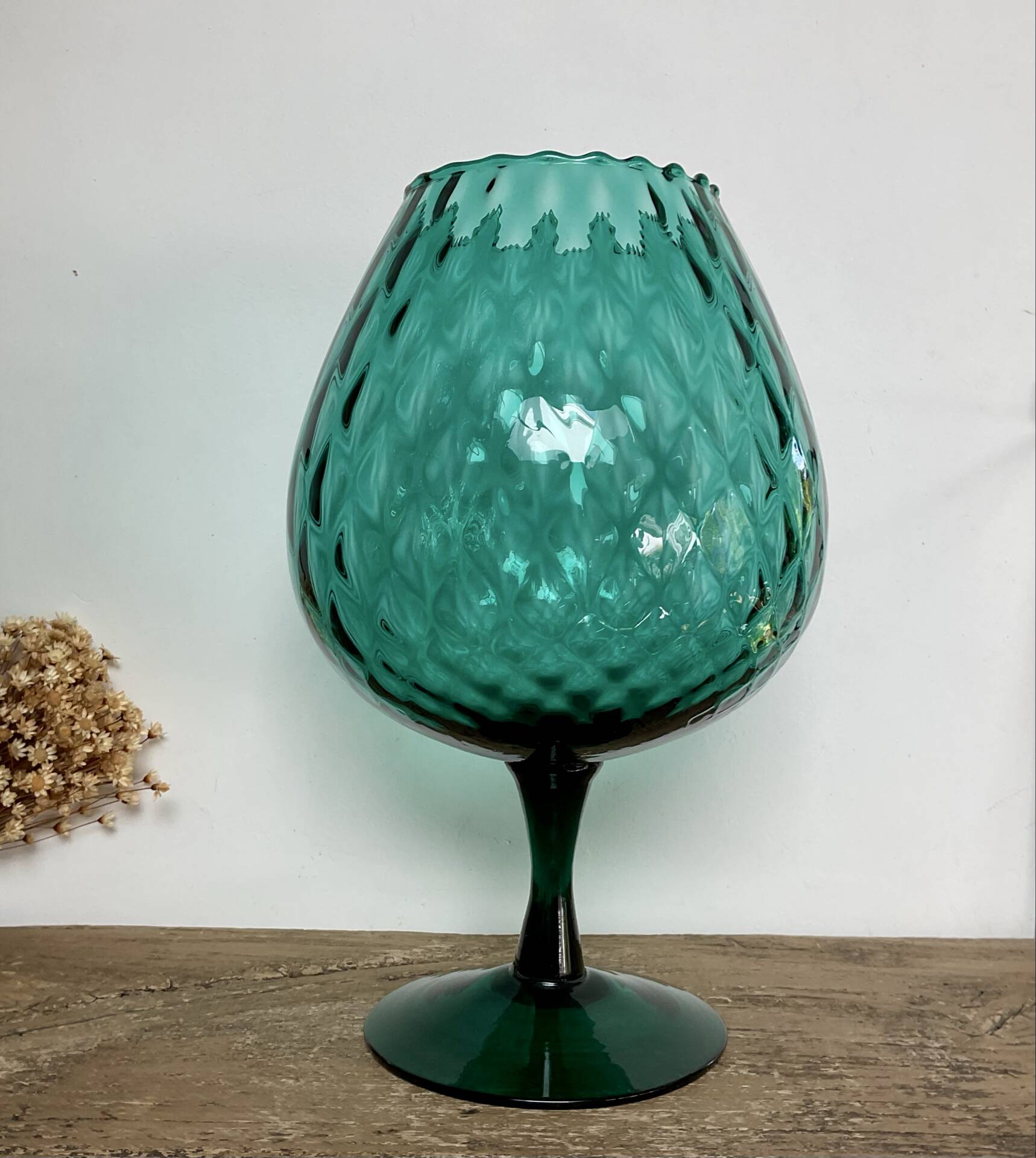 Emerald green Empoli vase