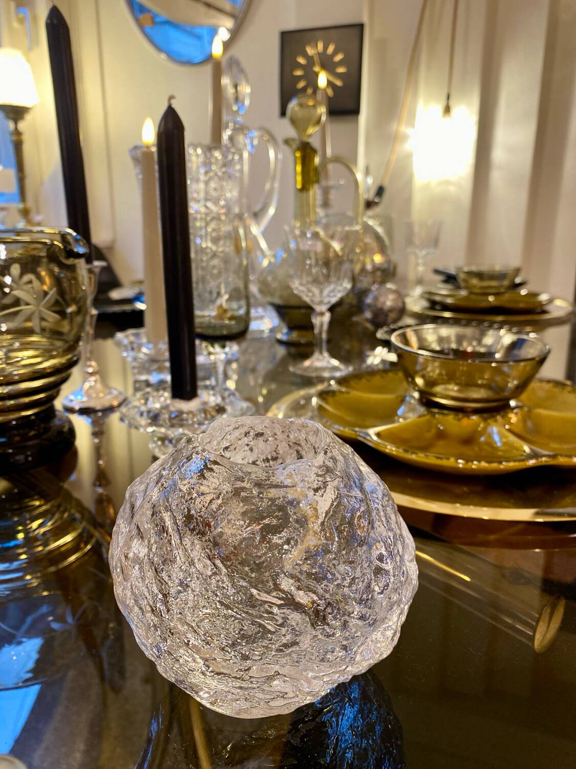 Snowball Candle Holder Ann Wärff for Kosta Boda, Sweden