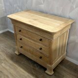 Louis Philipe 4-drawer chest of drawers, airbrushed
