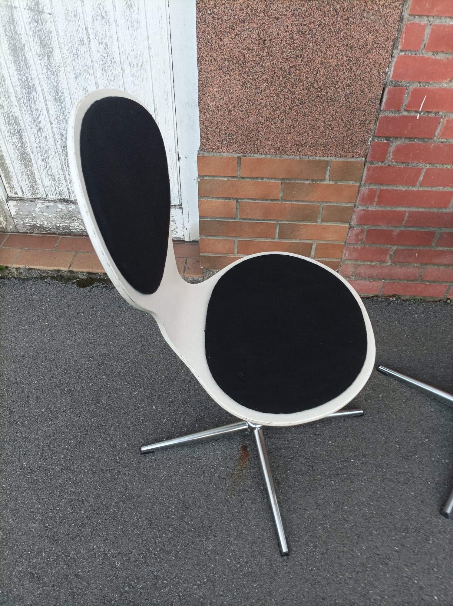 Vintage plywood swivel chairs by Elmar Flötotto - 1960