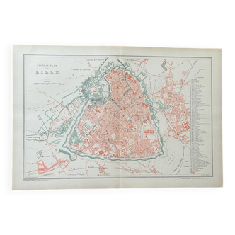 Plan ancien de Lille au XIXème siècle