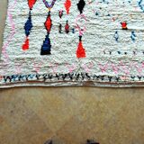 Moroccan Berber rug Azilal 282 x 182 cm New White/Orange