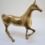 Vintage solid brass horse