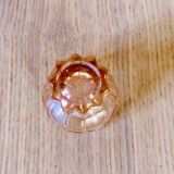 Vintage pink glass liqueur set