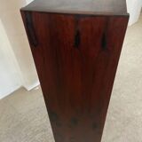 Danish retro vintage library in rosewood with sliding doors from the 1960s.