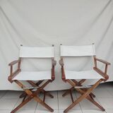 Pair of director's chairs