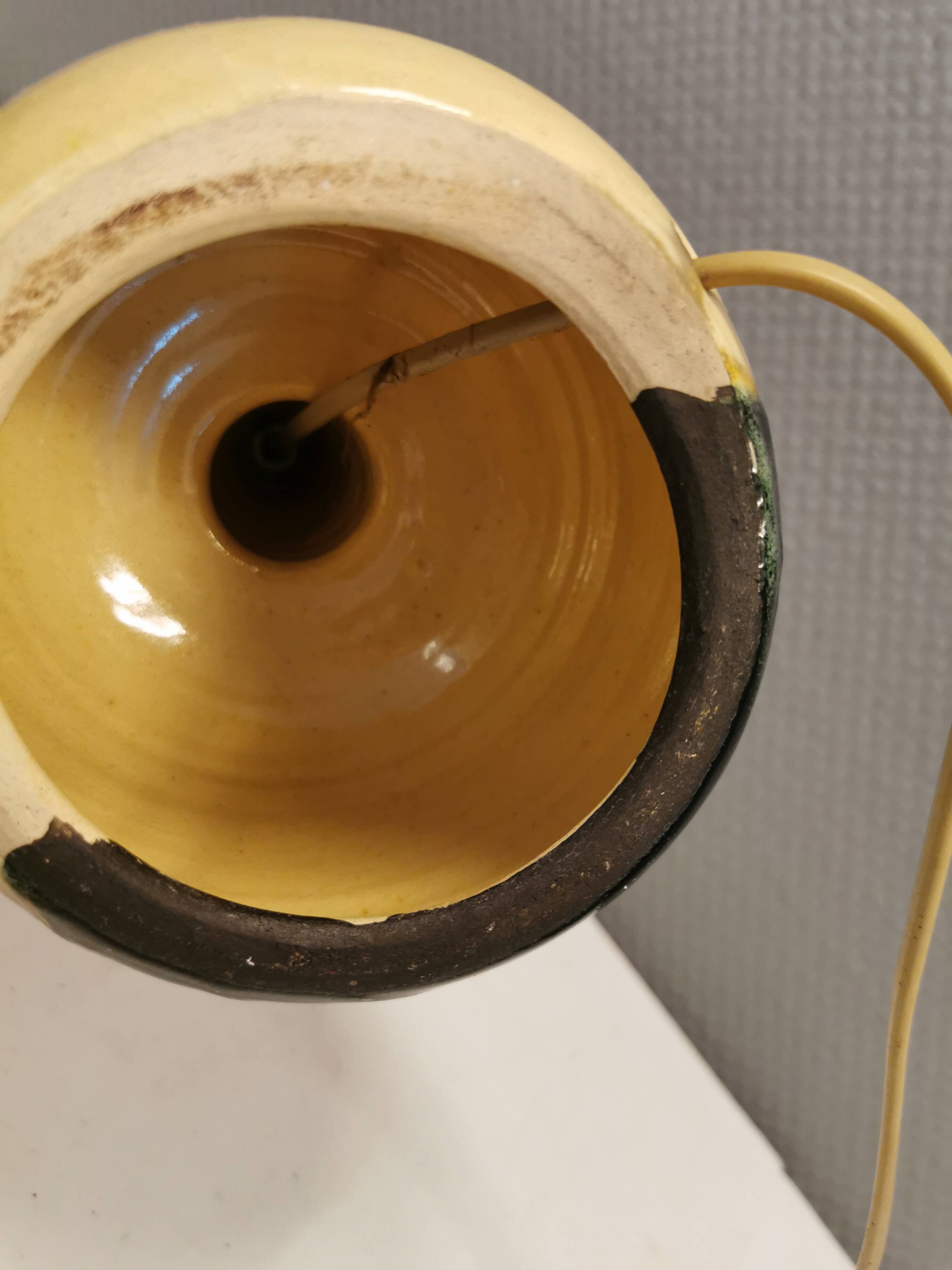 Lampe de table en céramique de Marianne May début des années 1970 Danemark