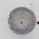 Vintage aluminum + glass pendant light