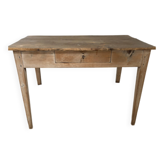 Antique patinated farmhouse table
