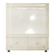 Commode minimaliste des années 1980, en verre acrylique, pièce unique.