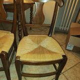 Set of 4 solid beech wood chairs