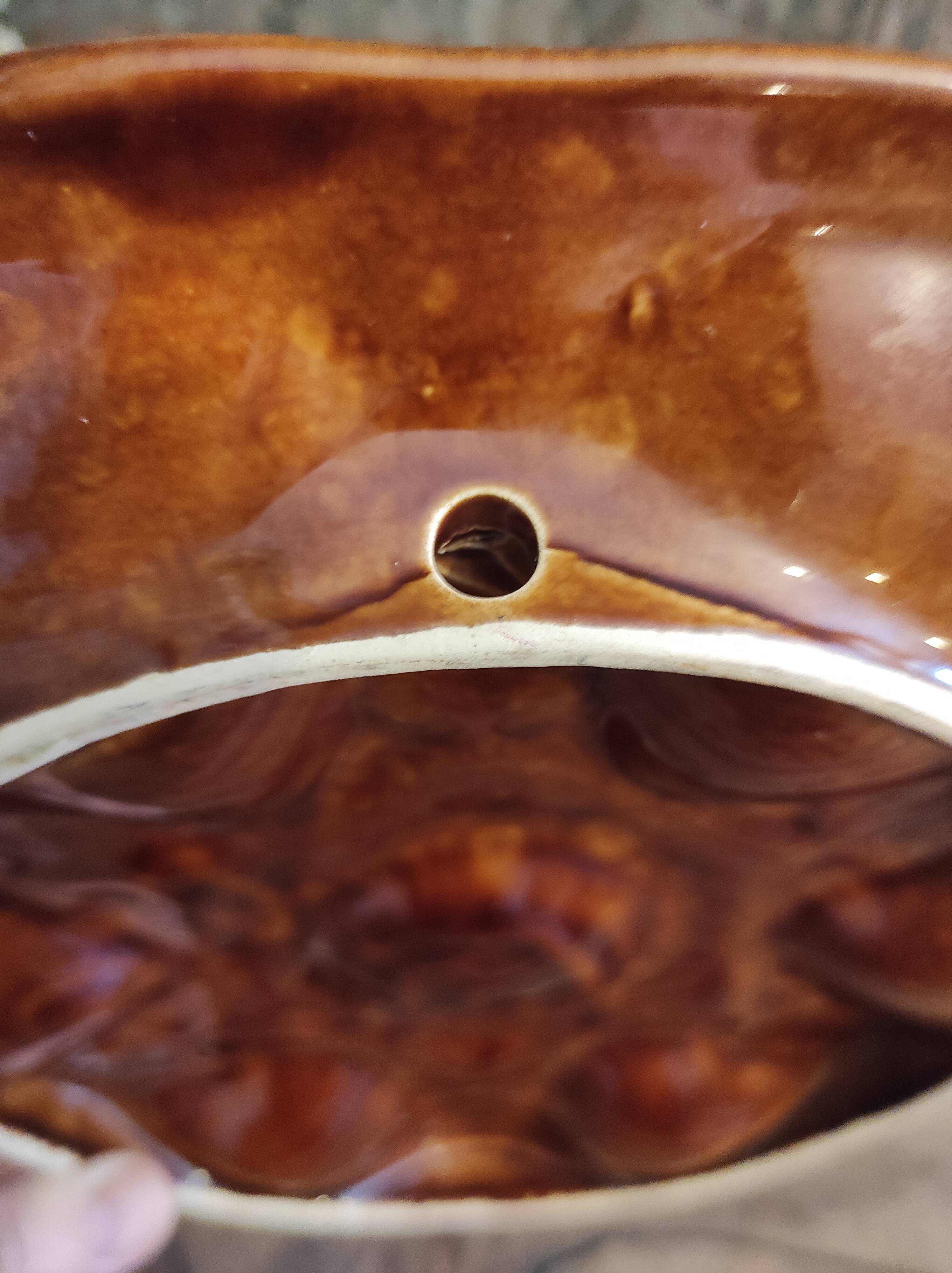 Vintage French oyster plate in Majolica from Vallauris