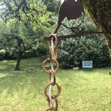 Vintage rattan chandelier