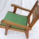 1950s wood and skai armchair