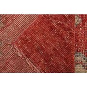 1970s Turkish Hand-Knotted Wool Cotton Red Runner Rug 104x260