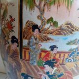 Vase à col taille Palais porcelaine chinoise à cartouches