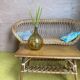 Banquette rotin année 70