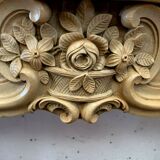 Louis XV style fireplace in natural stone XX century