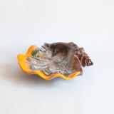 Shell shaped ceramic bowl, Vallauris