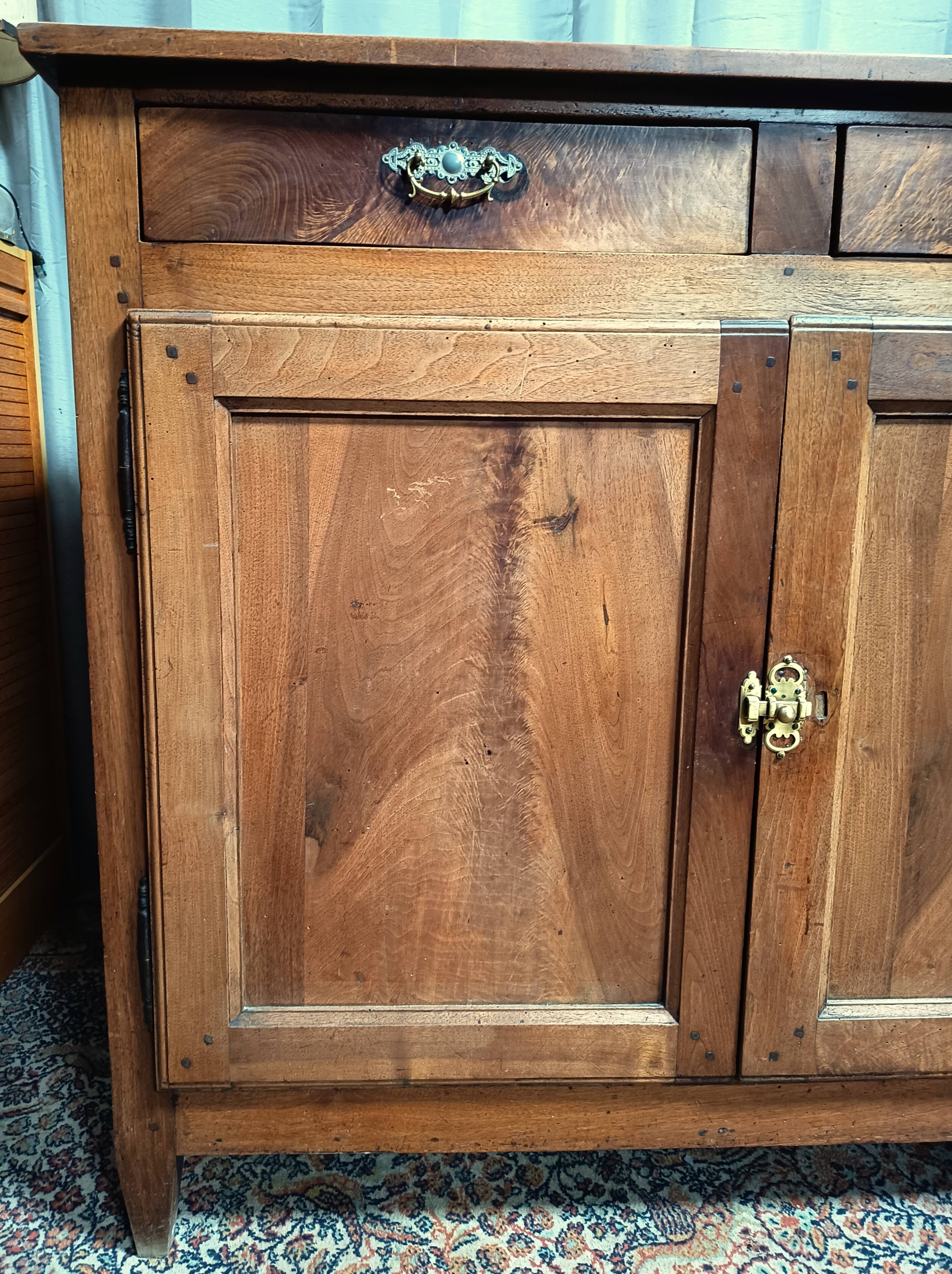 Louis XVI height buffet in walnut