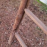 Double ladder for market gardening, fruit harvest, old wooden picking - 3m65