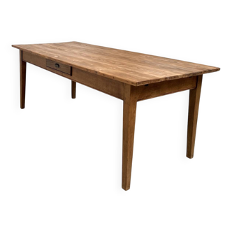 1950s farmhouse table, oak and pine