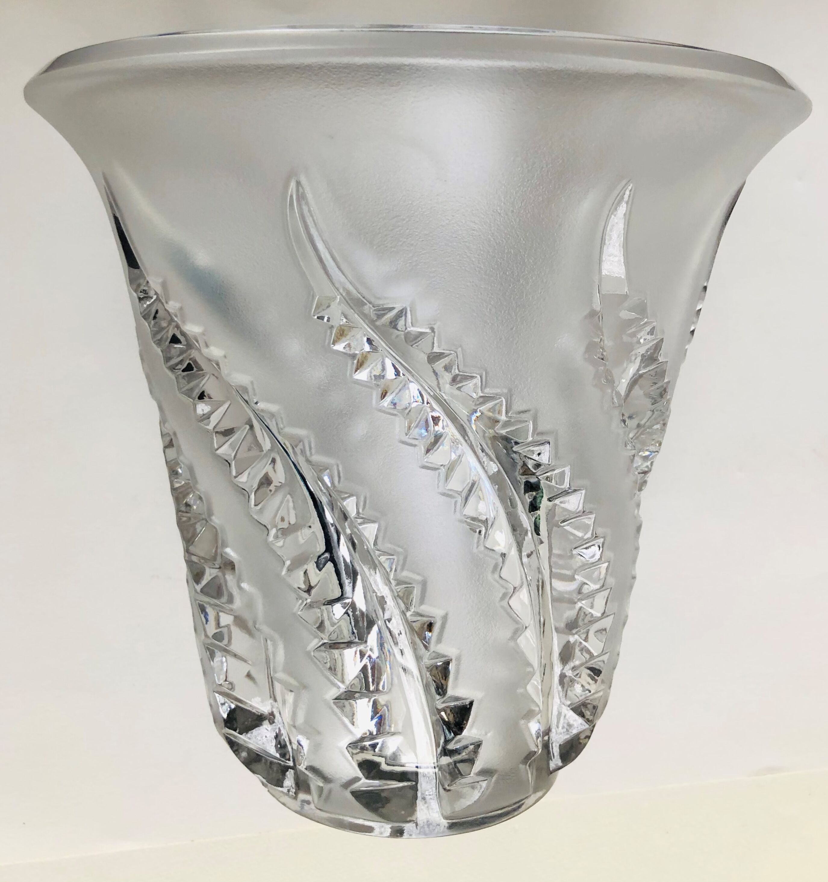 Lalique Vase with ferns