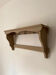 Antique wooden wall shelf