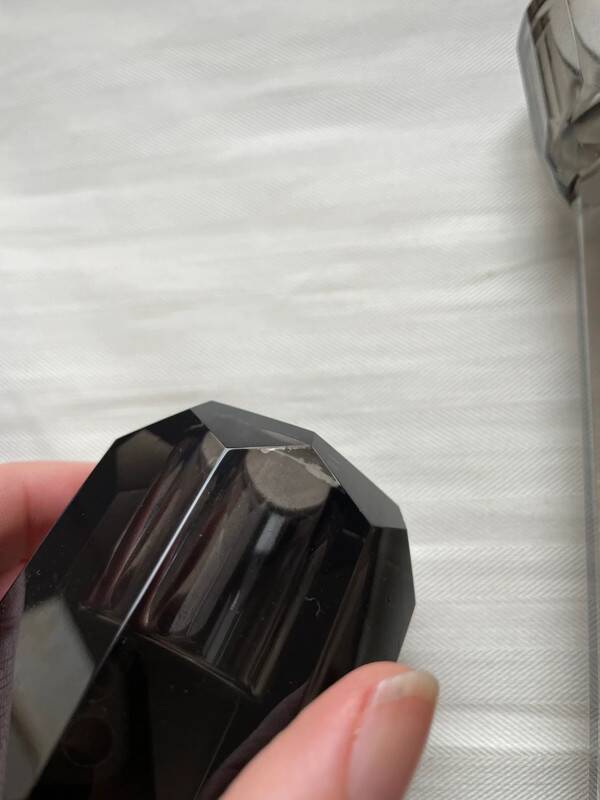 4 designer candle holders in colored glass