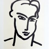Matisse after Grande tête de Katia, 1994. Lithograph on strong paper