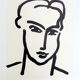 Matisse after Grande tête de Katia, 1994. Lithograph on strong paper