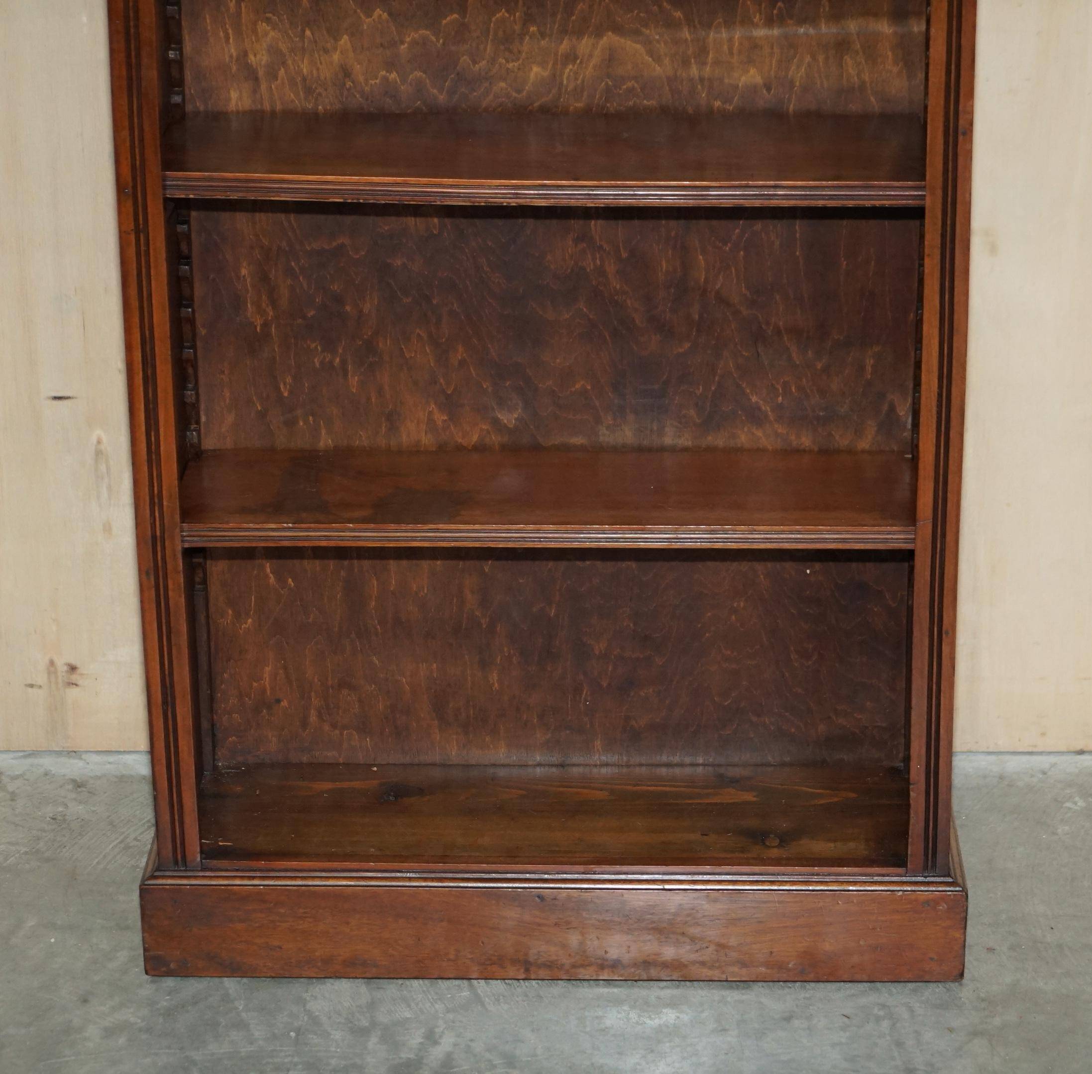 Pair of Regency Period Miniature Bookcases in Hardwood, Brass and Marble