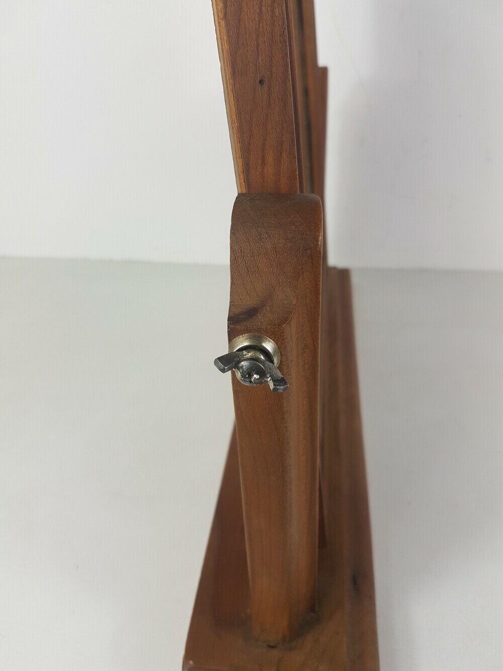 Solid wood foot dressing table mirror frame veneer mirror 44,5x39,5cm