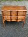 Louis XV console commode in solid wood, bow-shaped from the 19th century.