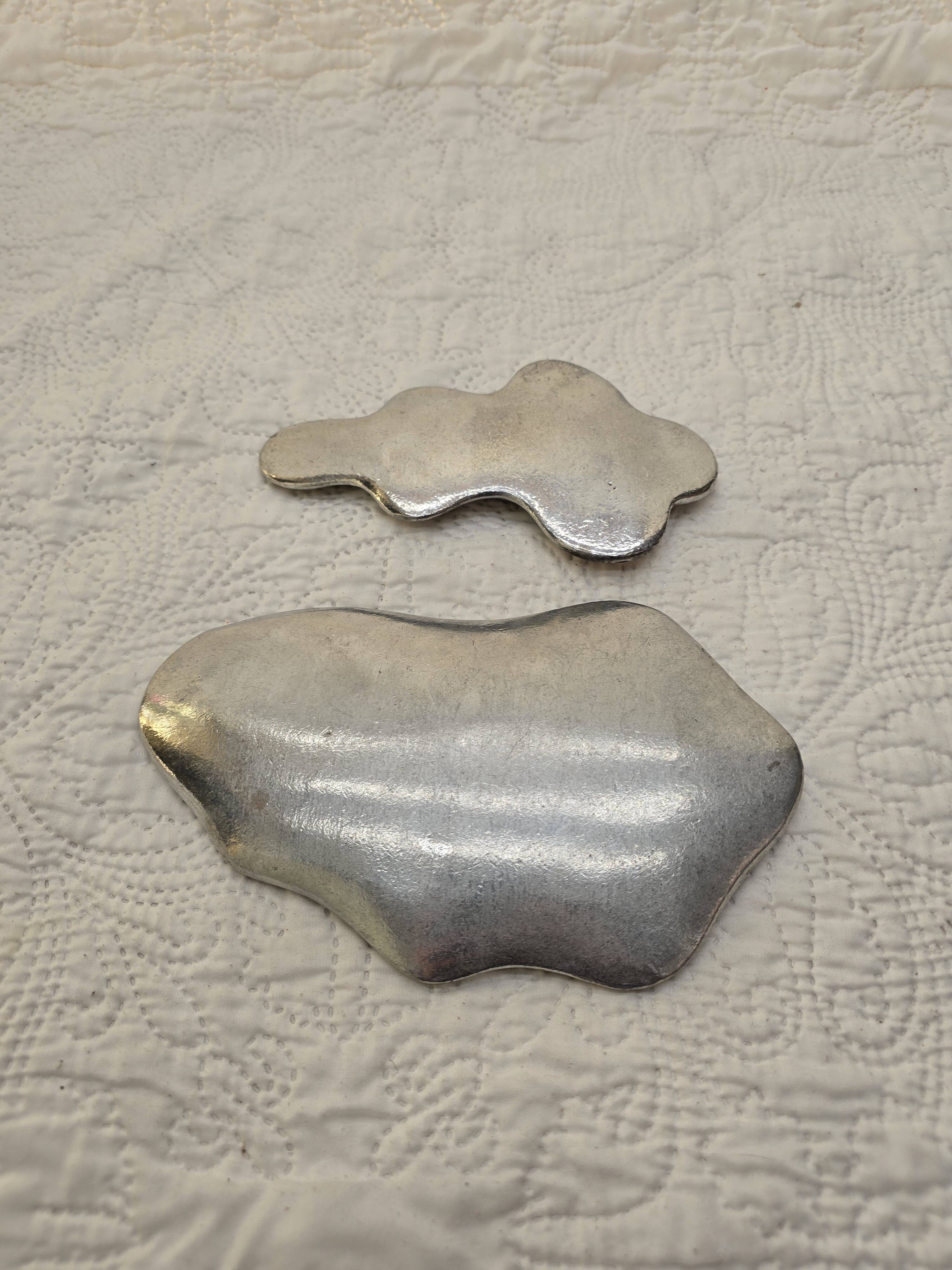 Aluminum sculpture by Paul Oudet for Claude de Muzac