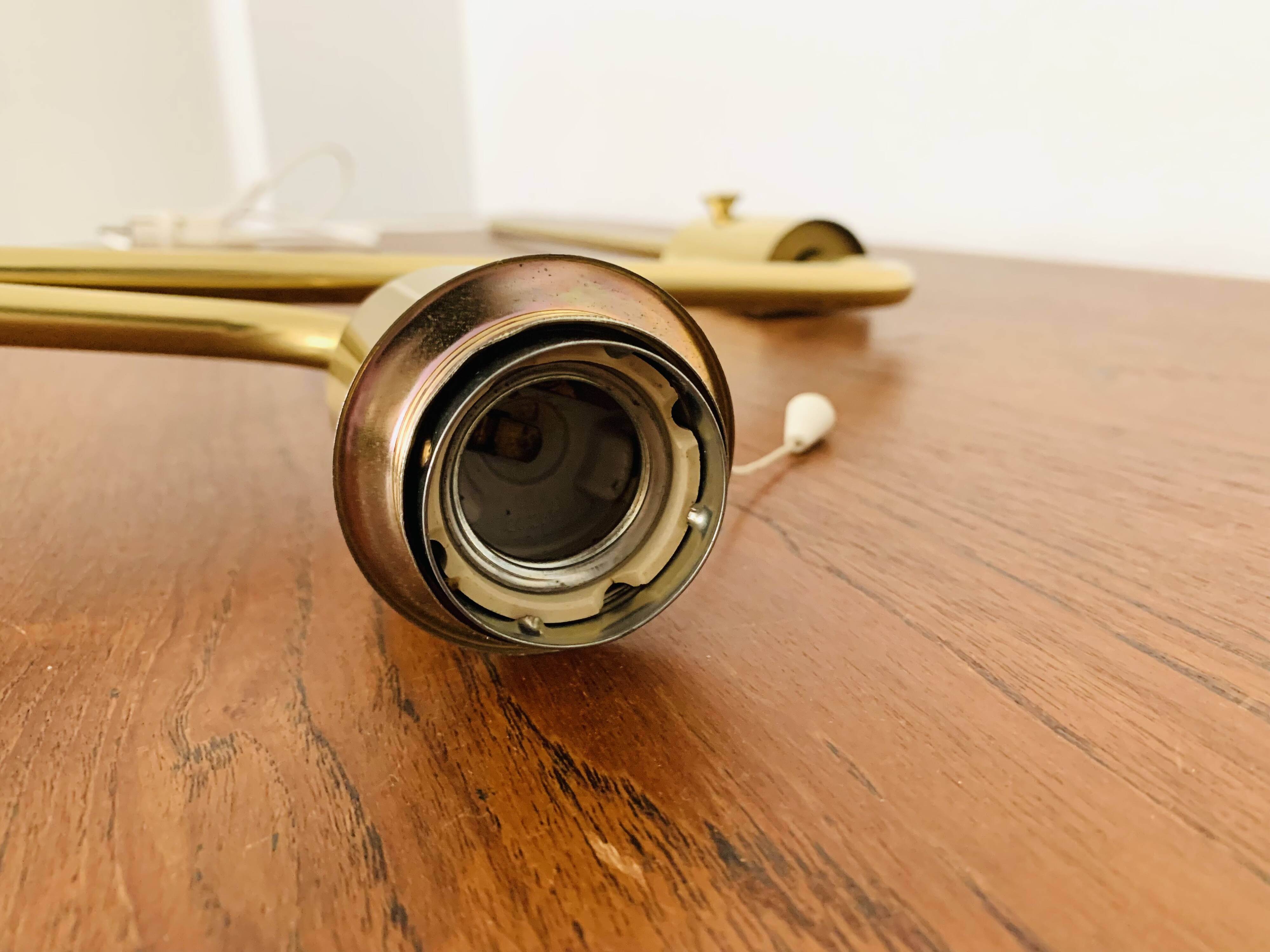 1970s Brass Lesan Wall Lamp by Florian Schulz