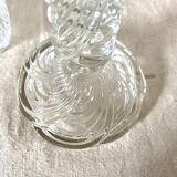 Vintage glass candle holder
