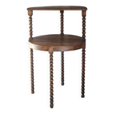 Table d'appoint ronde pieds tournés