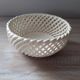 Openwork ceramic basket