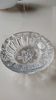 Ashtray/empty vintage pocket in cut bohemian crystal. decorated with diamond tips, braces