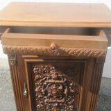 carved walnut jam cabinet