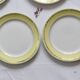 Set of 6 flat plates Luneville, Libourne model, vintage French
